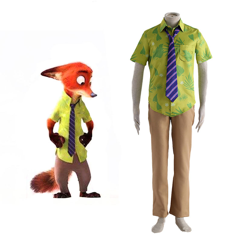 Zootopia Nick Normal Anime Cosplay Costumes Outfit