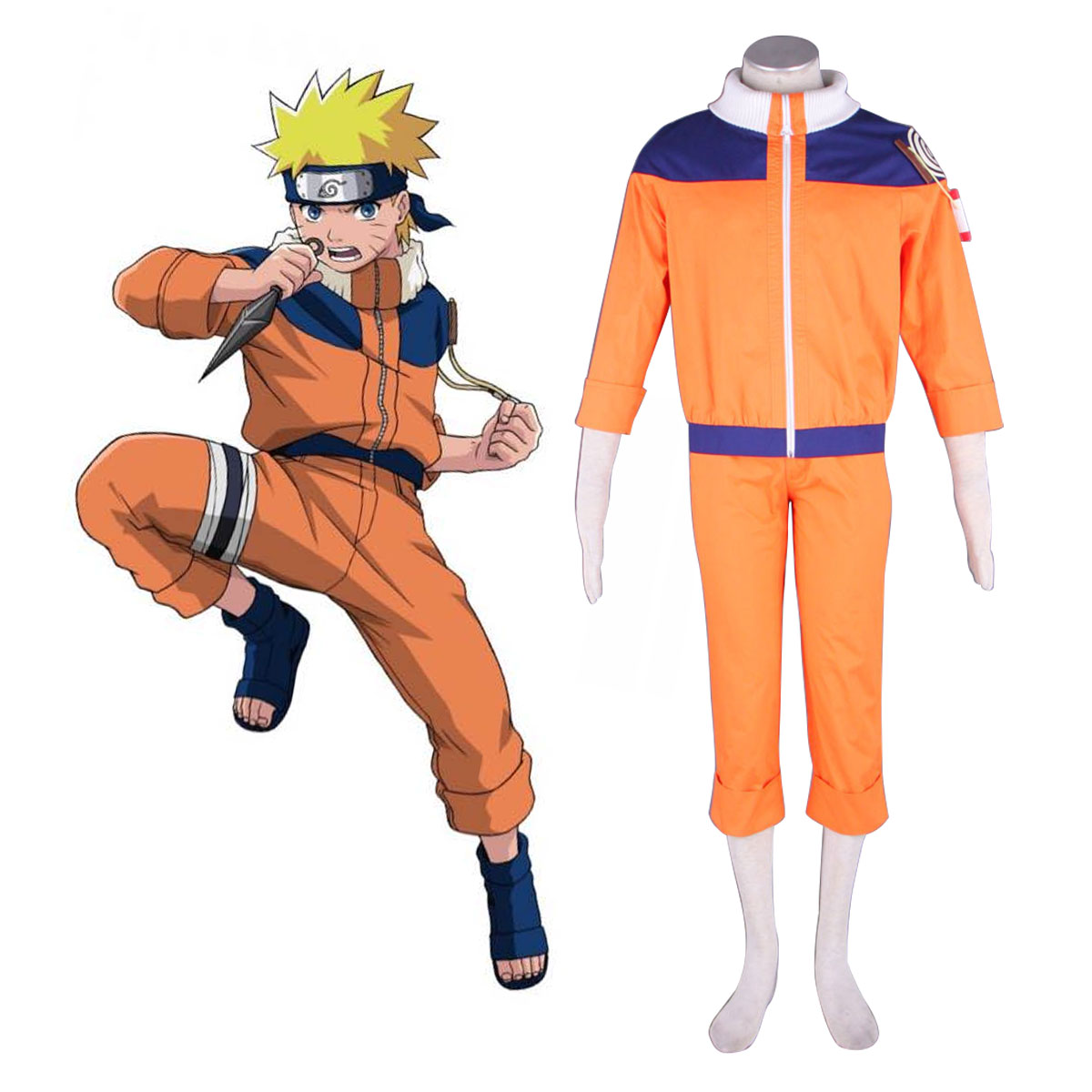 Naruto Uzumaki Naruto 1 Anime Cosplay Costumes Outfit Naruto Uzumaki
